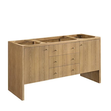 James Martin Vanities Hudson 60in Single Vanity Cabinet, Light Natural Oak 435-V60S-LNO